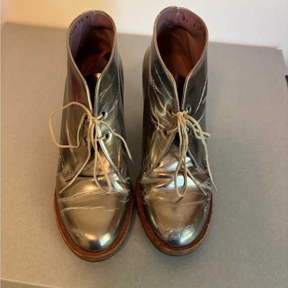 Robert Clergerie Silver Heeled Boots - Picture 2 of 8